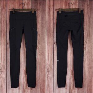 Lululemon Womens Size 4 Black Leggings Athletic Athleisure